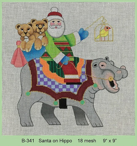 Santa On Hippo
