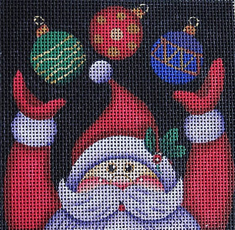 Santa Ornament 3
