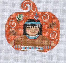 Native American Boy Pumpkin