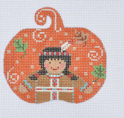 Native American Girl Pumpkin