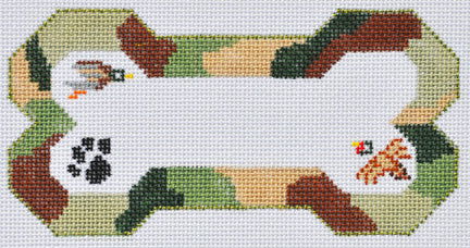 Camoflage Dog Bone Ornament
