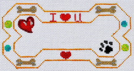 I Love You Bone Ornament