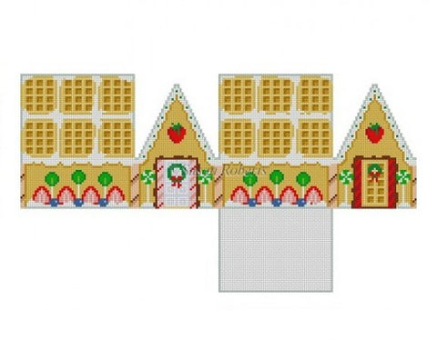 Strawberry Waffle Gingerbread House