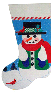 Snowman Stocking Stitch Guide