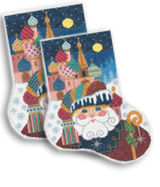 Russian Santa Midi Sock
