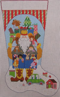 Cowboy Santa Stocking - Girl