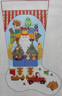 Cowboy Santa Stocking - Boy