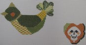 Green Skeleton Bird