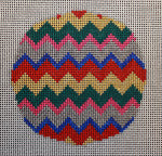 Zig Zag With Blue and Pink Ornament