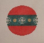 Red With Green Band Ornament