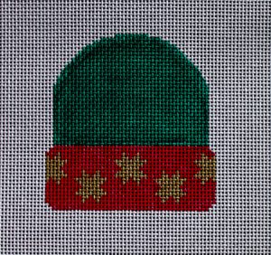 Stocking Cap - Green With Gold Stars