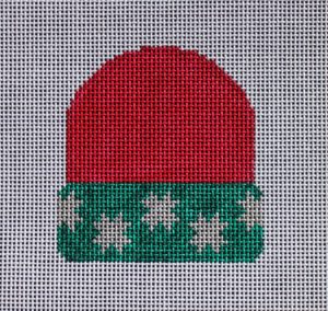 Stocking Cap - Red With Silver Stars