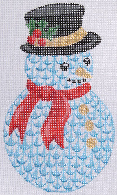Mini Herend-Inspired Fishnet Snowman