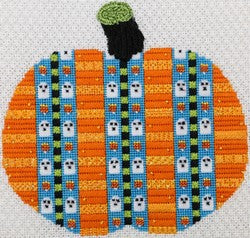 Pumpkin w/Blue Stripes