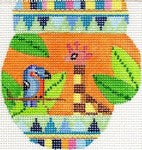Safari Giraffe And Bird Mitten