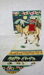 Camel With Blanket In Desert Stocking