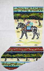 Zebra With Blanket In Desert Stocking