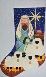 Shepherd With Sheep Stocking