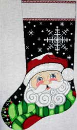 Snowflake Santa Stocking