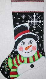 Snowflake Snowman Stocking