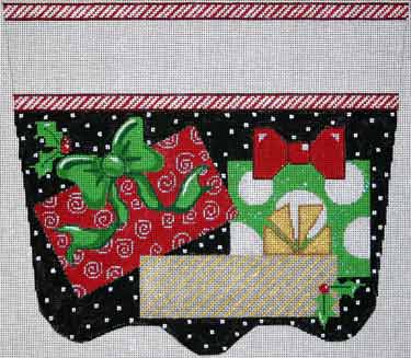 Presents On Black Stocking Cuff