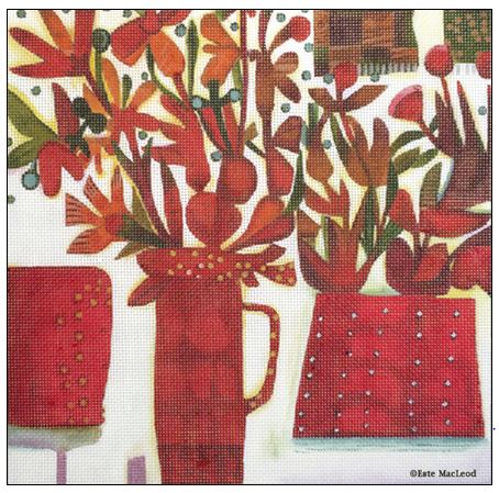 3 Red Pots