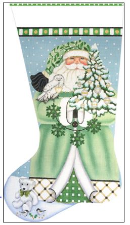 Wintergreen Santa Stocking