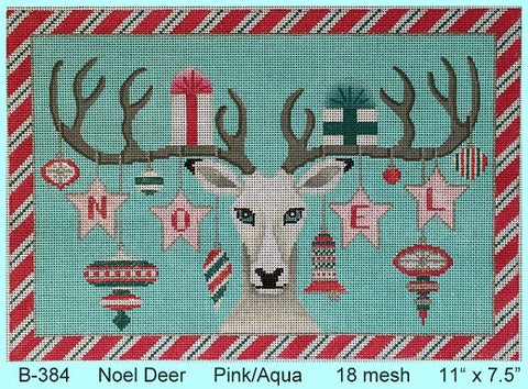 Noel Deer - Pink/Aqua