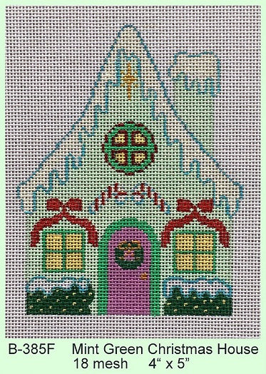 Mint Green Christmas House