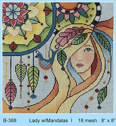 Lady With Mandalas