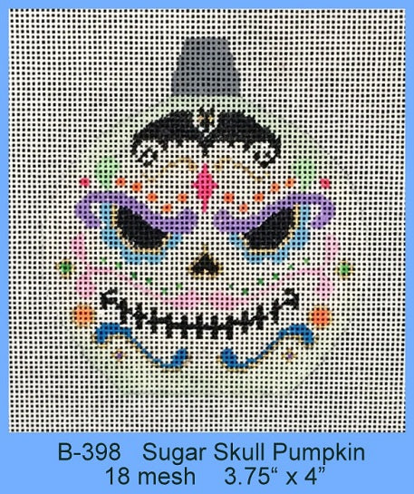 Sugar Skull Pumpkin