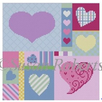 Patchwork Hearts
