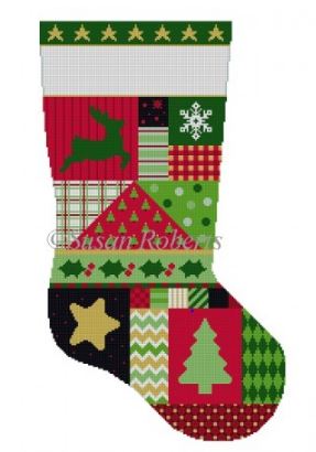Star Patchwork Stocking