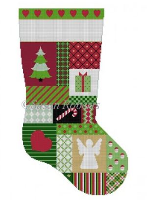 Heart Patchwork Stocking
