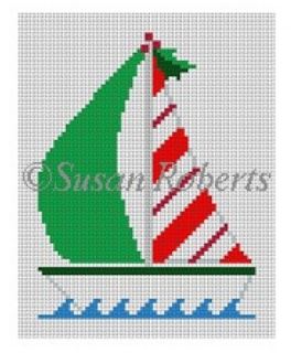 Candy Cane Sailboat
