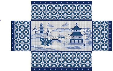 Oriental Scenic Blues Brick Cover