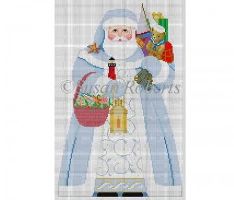 Nautical Santa Tree Topper - Front