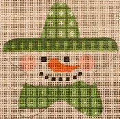 Green Snowman Star