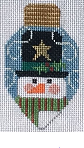 Snowman Lightbulb Ornament