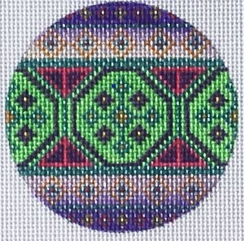 Geometric Round Ornament