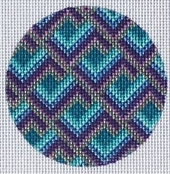 Bargello Round Ornament