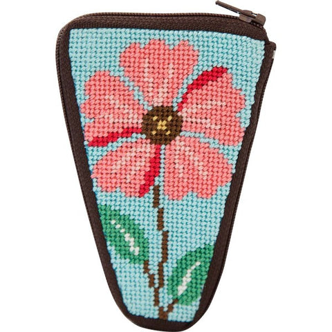 Pink Flower Scissors Case