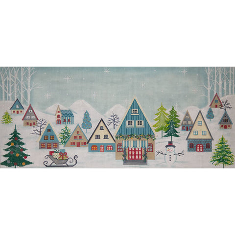 Elongated Winter Scene