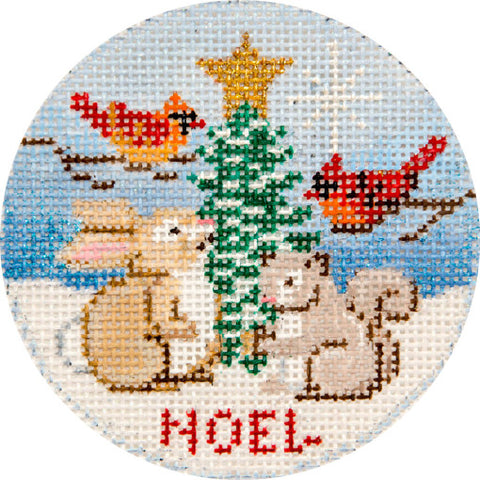 Cardinals and Woodland Animals Ornament