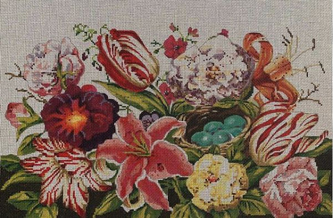 Floral w/Bird Nest  