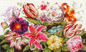 Floral with Bird Nest - 13 Count
