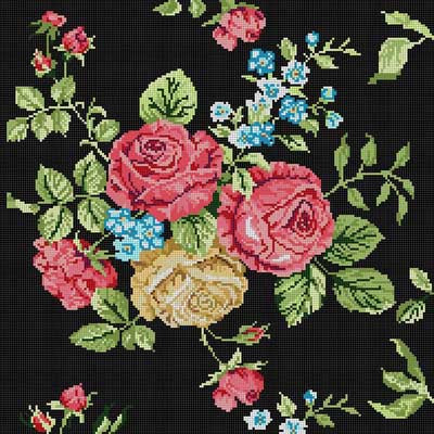 Roses On Black