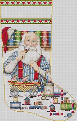 Santas Workshop Stocking