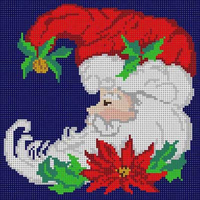 Santa Moon Ornament
