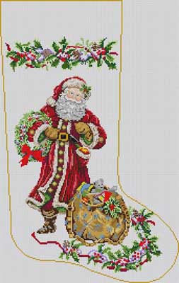Old World Santa Stocking